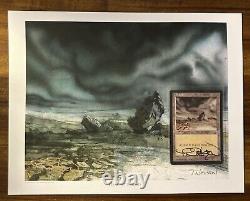 MTG? Artist Signed PLAINS-Rocks ART PRINT & CARD? Tempest NM/M 1997 T. Nielsen Art