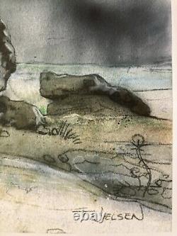 MTG? Artist Signed PLAINS-Rocks ART PRINT & CARD? Tempest NM/M 1997 T. Nielsen Art