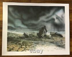 MTG? Artist Signed PLAINS-Rocks ART PRINT & CARD? Tempest NM/M 1997 T. Nielsen Art