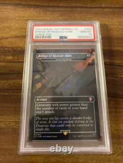 MTG? BRIDGE OF KHAZAD-DUM Brdless/Ext Art SURGE FOIL? LTC PSA 10 MYTHIC Artifact