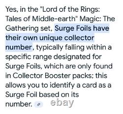 MTG? BRIDGE OF KHAZAD-DUM Brdless/Ext Art SURGE FOIL? LTC PSA 10 MYTHIC Artifact