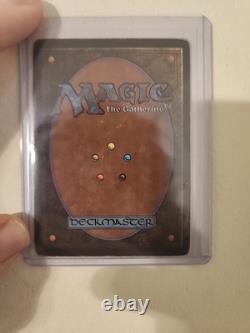 MTG Black Knight Beta Magic The Gathering HP Damaged With Crease