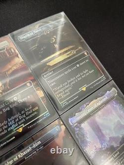 MTG Box Topper Set RARE Glittering, Shards, Bridge, Bag End ALL FOIL Sleeved, NM