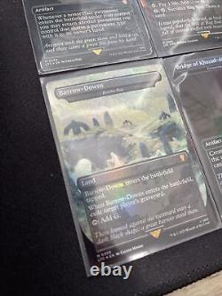 MTG Box Topper Set RARE Glittering, Shards, Bridge, Bag End ALL FOIL Sleeved, NM