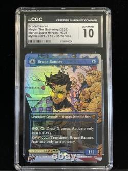 MTG Bruce Banner/Incredible Hulk Legendary Creature Borderless Mythic Rare Foil