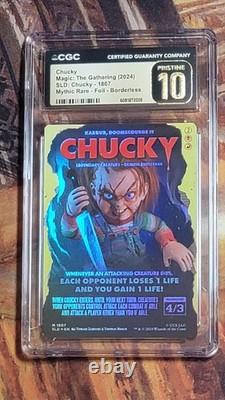 MTG Chucky #1807 Foil Borderless SLD Child's Play Pristine 10