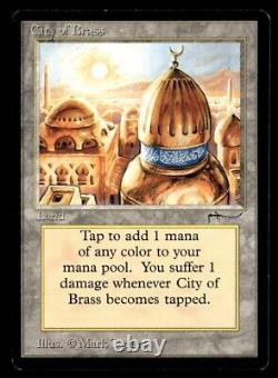 MTG City of Brass Arabian Nights Lightly Played Magic The Gathering