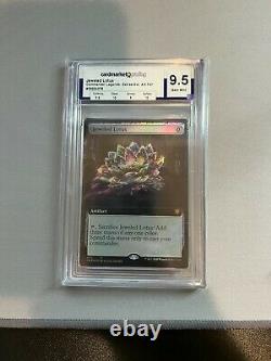 MTG Commander Legends Jeweled Lotus (Extended Art FOIL) #695 GRADED 9.5 GEM MINT