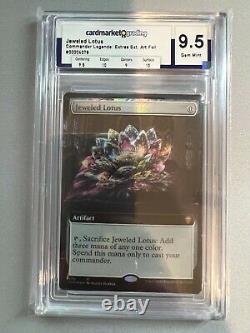 MTG Commander Legends Jeweled Lotus (Extended Art FOIL) #695 GRADED 9.5 GEM MINT