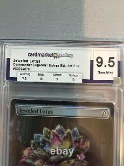 MTG Commander Legends Jeweled Lotus (Extended Art FOIL) #695 GRADED 9.5 GEM MINT