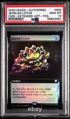 MTG Commander Legends Jeweled Lotus (Extended Art FOIL) #695 PSA 10