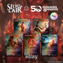MTG D&D Secret Lair Karlach's Rage Rainbow Foil Edition Complete Set