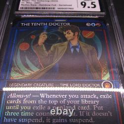 MTG Doctor Who #561 The Tenth Doctor RAINBOW FOIL CGC 9.5 POP 1 withCGC+PSA
