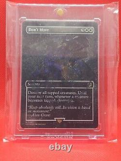 MTG Don't Move REX 0027 Borderless FOIL Emblem Sorcery