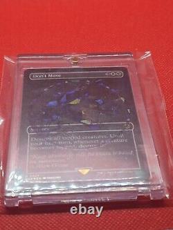 MTG Don't Move REX 0027 Borderless FOIL Emblem Sorcery