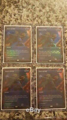 MTG Double Masters 1 Force of Will Borderless Foil