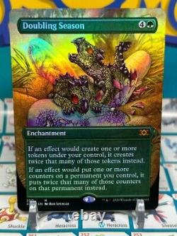 MTG Doubling Season Borderless FOIL Double Masters NM-MINT