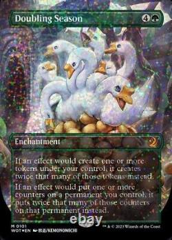 MTG Doubling Season Wilds of Eldraine Enchanting Tales 0101 Confetti Foil