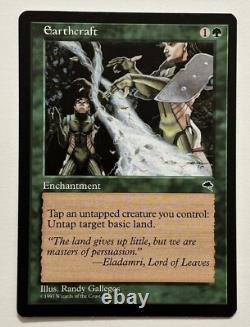 MTG Earthcraft Tempest Magic the Gathering NM Rare Green Enchantment