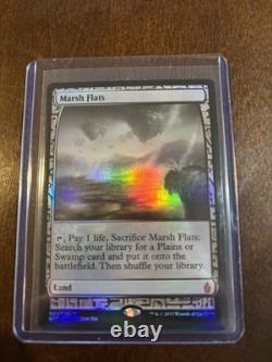 MTG English Marsh Flats NM Foil Zendikar Expeditions