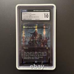 MTG FDN 0382 Foundations Borderless Mana Foil Blasphemous Edict CGC 10