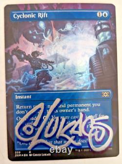 MTG FOIL ARTIST PROOF WITH SKETCH Cyclonic Rift SIGNED BY CHUCK OFFERS WELCOME