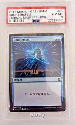 MTG FOIL Counterspell GRADED 10 OFFERS WELCOME