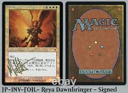 MTG FOIL JAPANESE Reya Dawnbringer-Signed Invasion Magic the Gathering Card