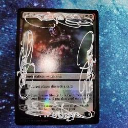 MTG FOIL Liliana Vess SIGNED 4 TIMES BY TERESE NIELSEN 1 OF A KIND Banned playd