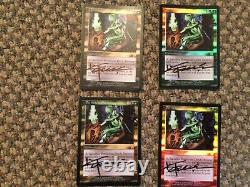 MTG FOIL Pernicious Deed Apocalypse Magic the Gathering signed altered set 4x