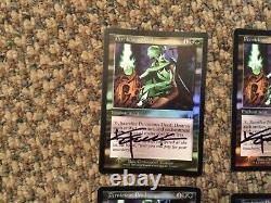 MTG FOIL Pernicious Deed Apocalypse Magic the Gathering signed altered set 4x