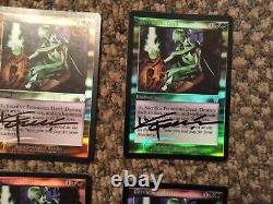 MTG FOIL Pernicious Deed Apocalypse Magic the Gathering signed altered set 4x