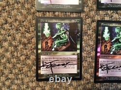 MTG FOIL Pernicious Deed Apocalypse Magic the Gathering signed altered set 4x