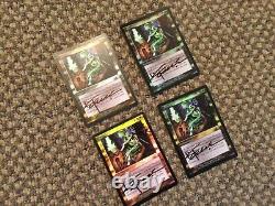 MTG FOIL Pernicious Deed Apocalypse Magic the Gathering signed altered set 4x