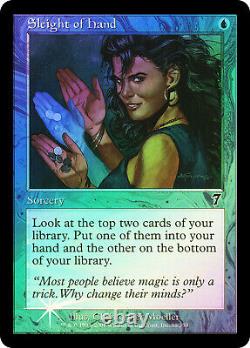 MTG FOIL Sleight of Hand 7th Edition Magic Card # 98