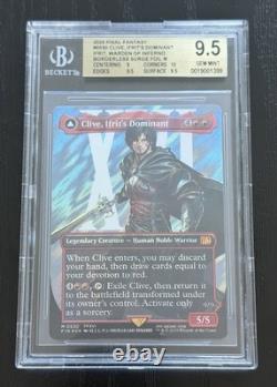 MTG Final Fantasy Clive, Ifrit's Dominant Borderless 0530 Surge Foil BGS 9.5