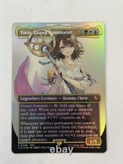 MTG Final Fantasy English Yuna, Grand Summoner Borderless 0208 Foil