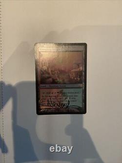 MTG Foil English Signed Guildpact NM stomping ground #1