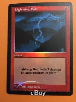 MTG Foil Lightning Bolt Judge Promo DCI Magic the Gathering LP/MP