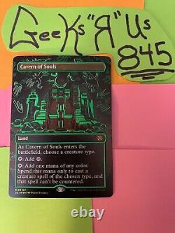 MTG Foil Neon Green Ink Cavern Of Souls Caverns 0410f Very Sought After Card