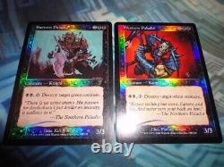 MTG Foil Western Paladin EX/LP+ & Eastern Paladin MP+ 7th Edition Phyrexians