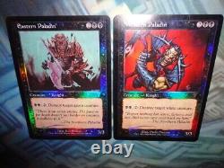 MTG Foil Western Paladin EX/LP+ & Eastern Paladin MP+ 7th Edition Phyrexians