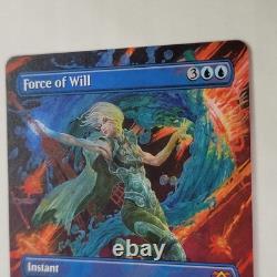 MTG Force of Will Double Masters 340 Magic The Gathering Borderless NM