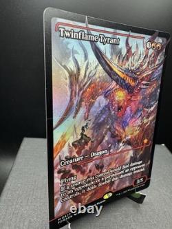 MTG Foundations Twinflame Tyrant Showcase Foil 427 Borderless Mythic NM