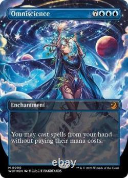 MTG Gem Mint 10 Omniscience (Anime Borderless Foil) PCG Wilds of Eldraine