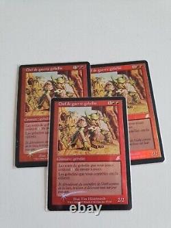 MTG Goblin Warchief, Scourge, French, NM, Foil, Magic The Gathering, X3