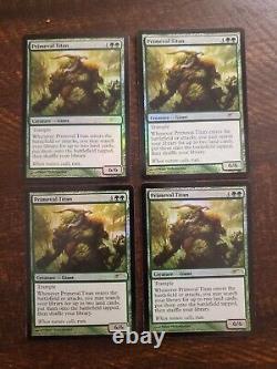 MTG Grand Prix Primeval Titan FOIL Promo 4x Playset Four Modern Special