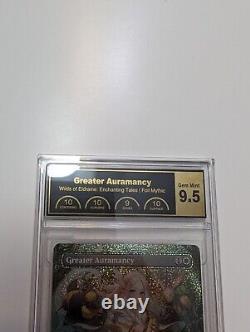MTG- Greater Auramancy (Anime Borderless Confetti Foil)-Wilds of Eldraine Graded