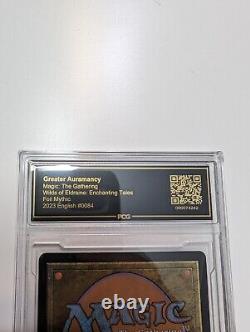 MTG- Greater Auramancy (Anime Borderless Confetti Foil)-Wilds of Eldraine Graded