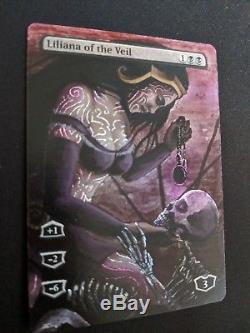 MTG Hand Painted Alter Liliana of the Veil FOIL